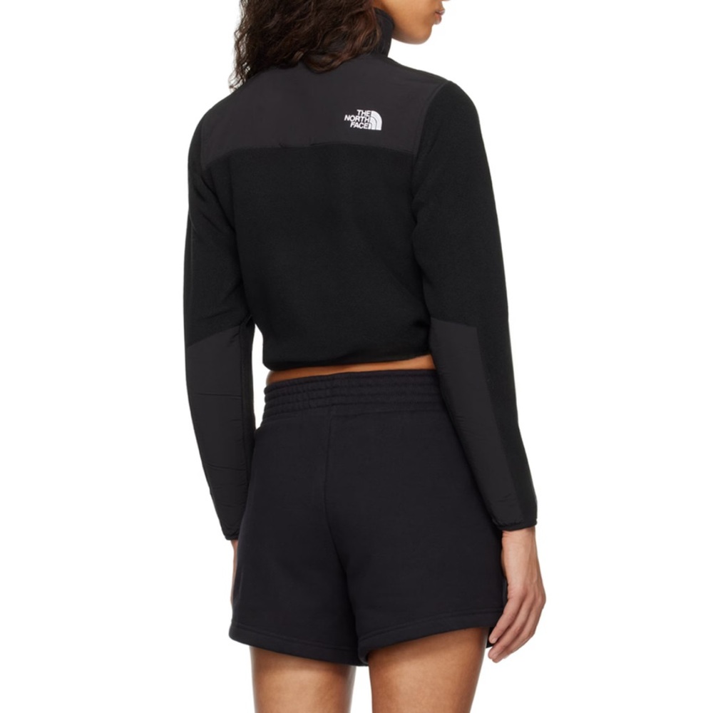 NEW The North Face Black Denali Crop Jacket - Black - Picture 8 of 8